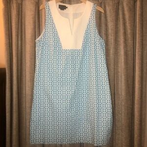 Pendleton Blue & White Cotton Shift Dress